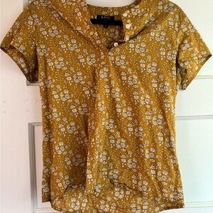 A.P.C. Women's Yellow Floral Top
